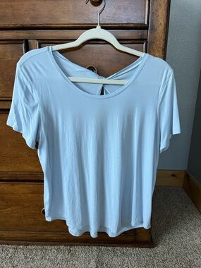 Lululemon modal silk twist back tee - Starch Blue size S